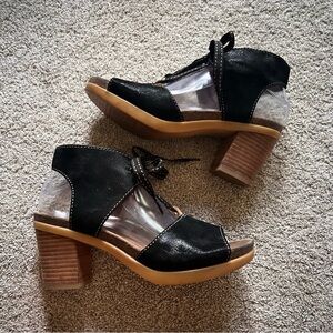 Stylish Black Women's Heeled Sandals